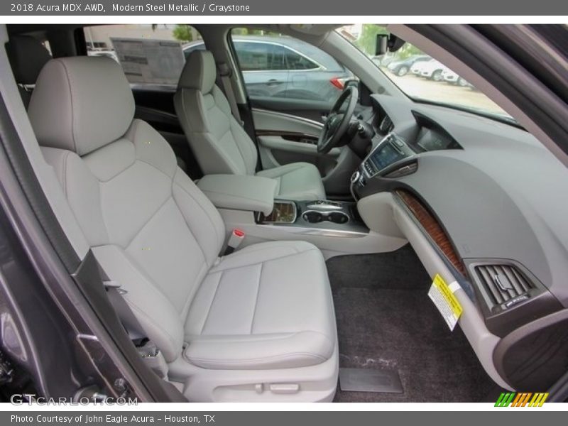 Modern Steel Metallic / Graystone 2018 Acura MDX AWD