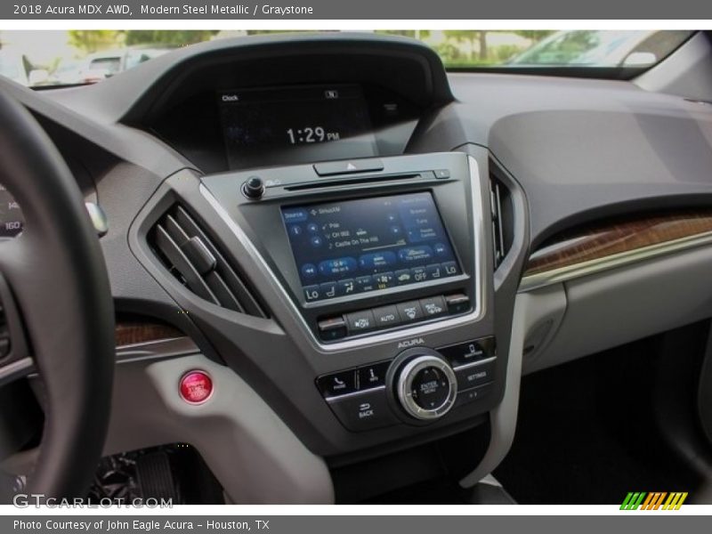 Modern Steel Metallic / Graystone 2018 Acura MDX AWD
