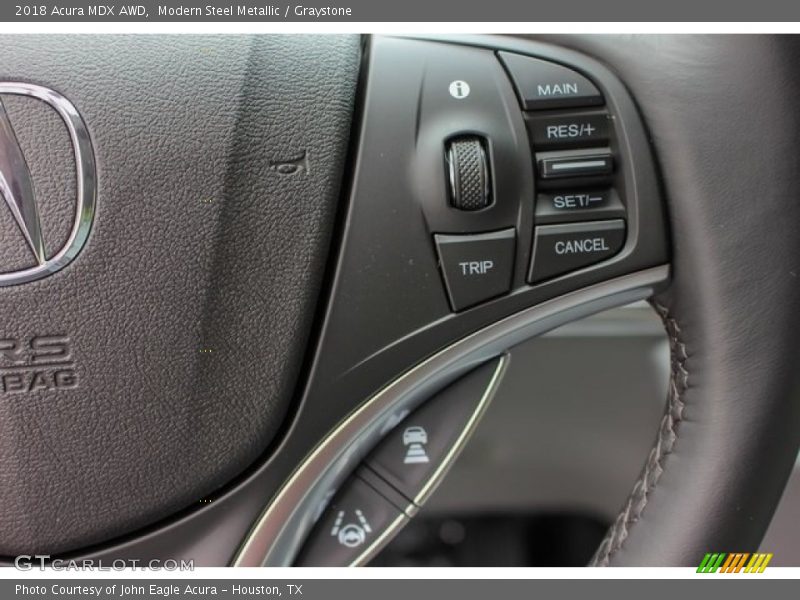 Modern Steel Metallic / Graystone 2018 Acura MDX AWD