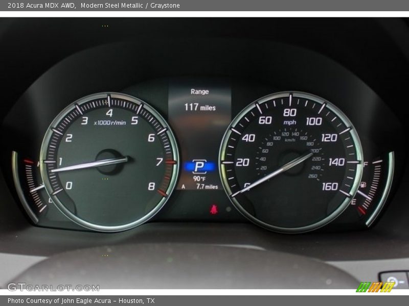 Modern Steel Metallic / Graystone 2018 Acura MDX AWD