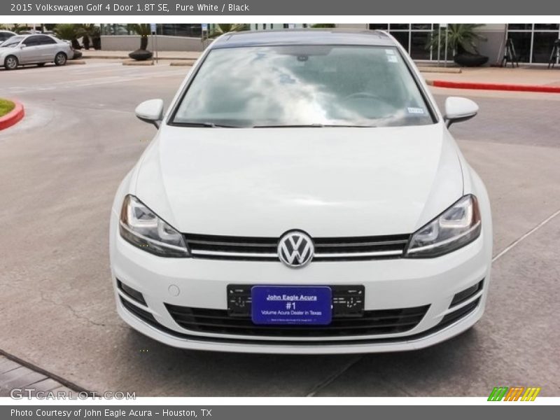 Pure White / Black 2015 Volkswagen Golf 4 Door 1.8T SE