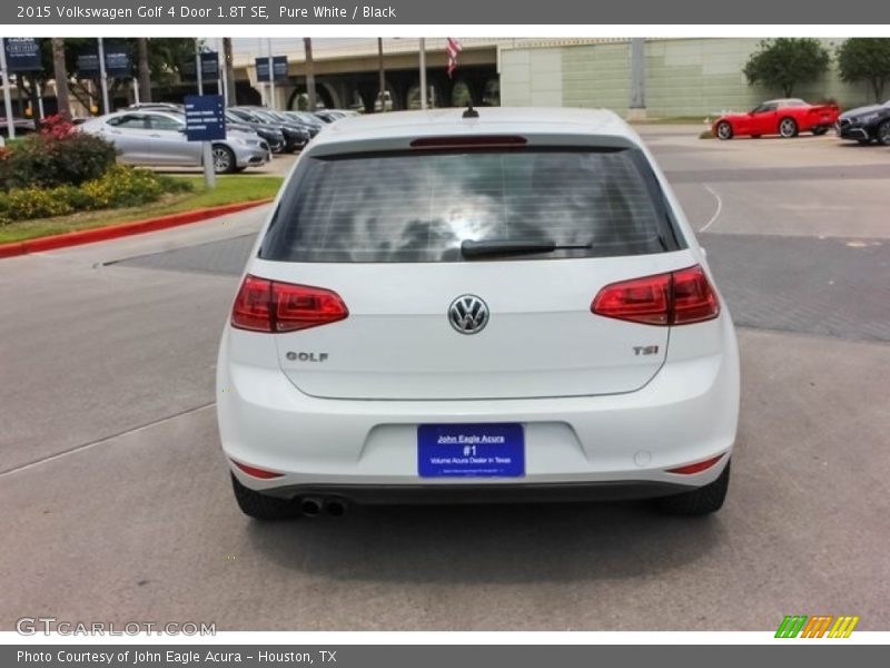 Pure White / Black 2015 Volkswagen Golf 4 Door 1.8T SE