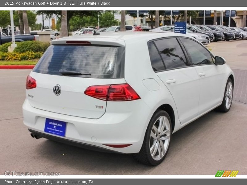 Pure White / Black 2015 Volkswagen Golf 4 Door 1.8T SE