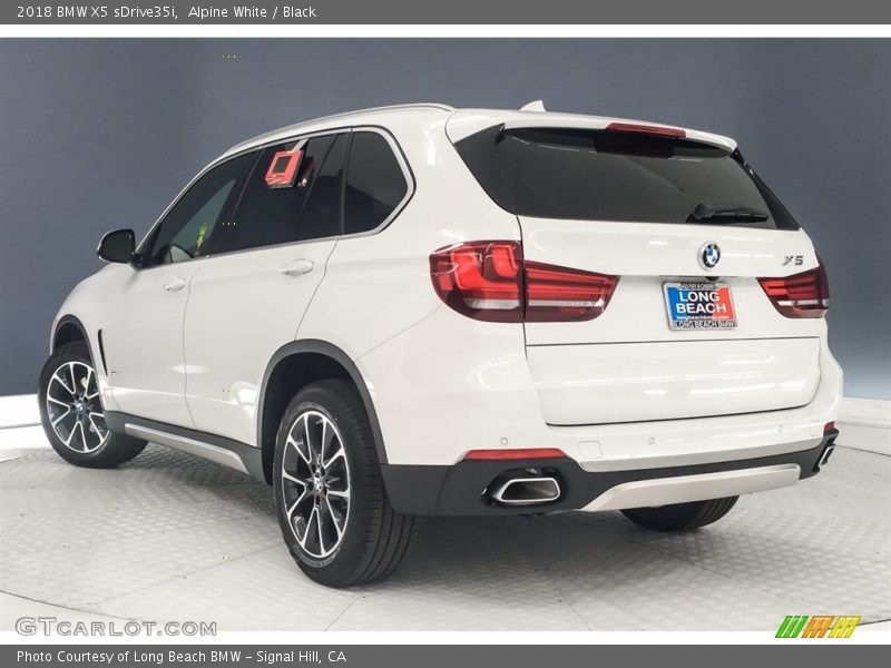 Alpine White / Black 2018 BMW X5 sDrive35i