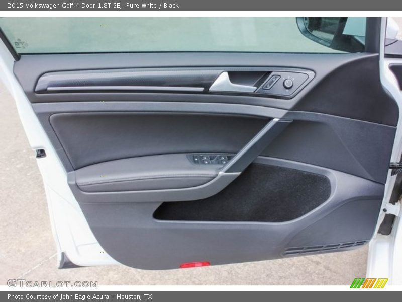Pure White / Black 2015 Volkswagen Golf 4 Door 1.8T SE
