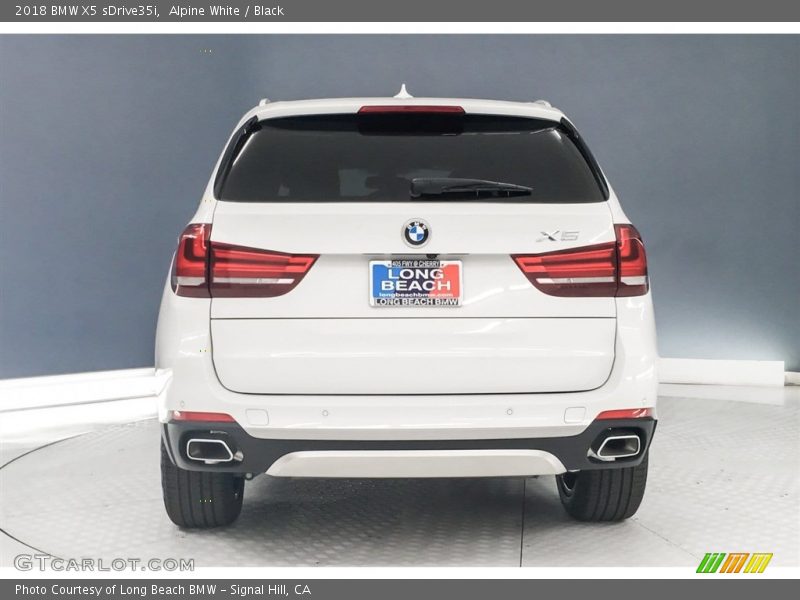 Alpine White / Black 2018 BMW X5 sDrive35i