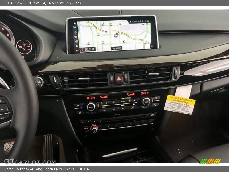 Alpine White / Black 2018 BMW X5 sDrive35i