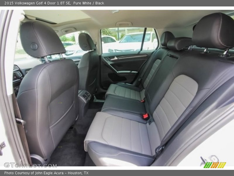 Pure White / Black 2015 Volkswagen Golf 4 Door 1.8T SE