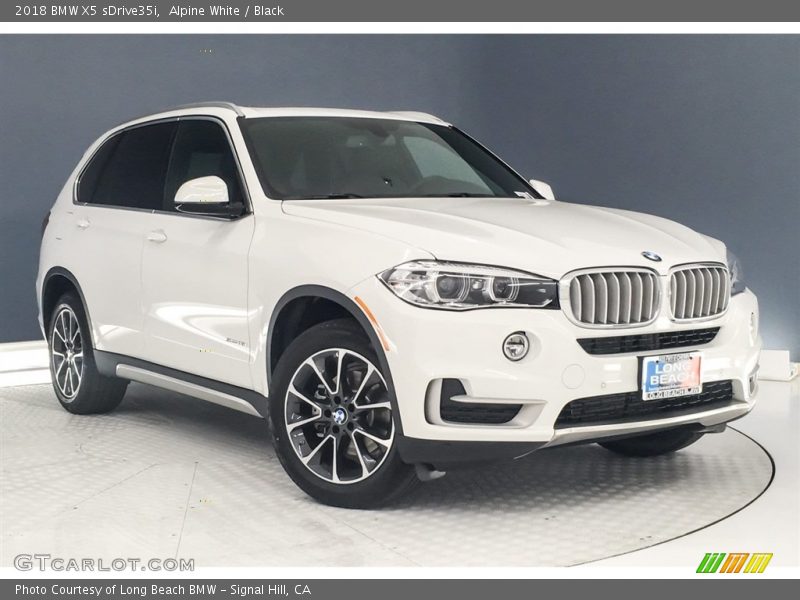 Alpine White / Black 2018 BMW X5 sDrive35i