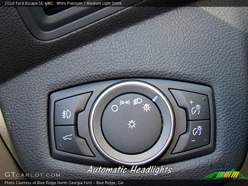 White Platinum / Medium Light Stone 2018 Ford Escape SE 4WD