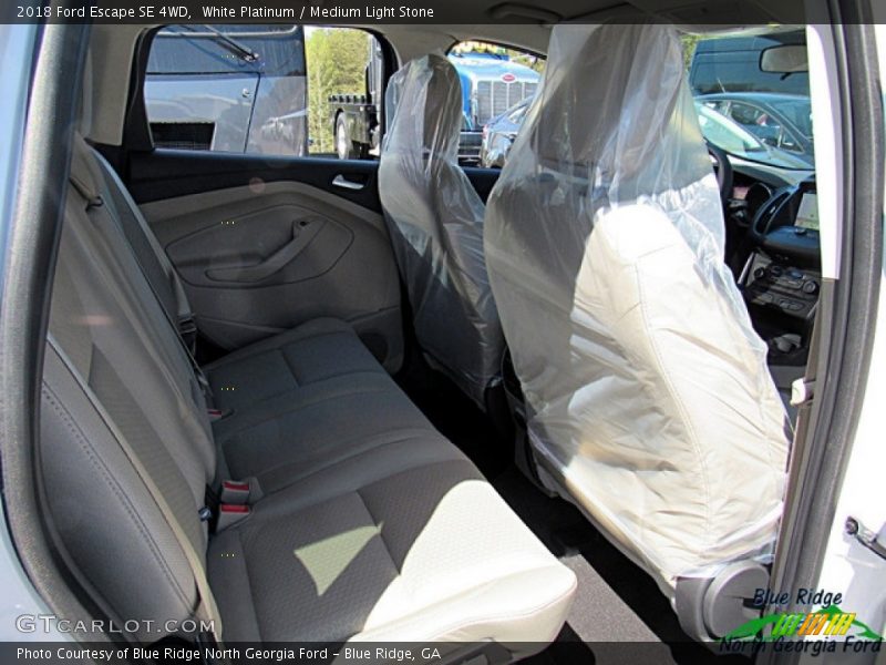 White Platinum / Medium Light Stone 2018 Ford Escape SE 4WD