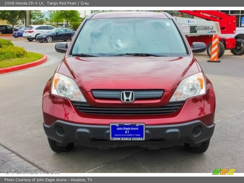 Tango Red Pearl / Gray 2008 Honda CR-V LX