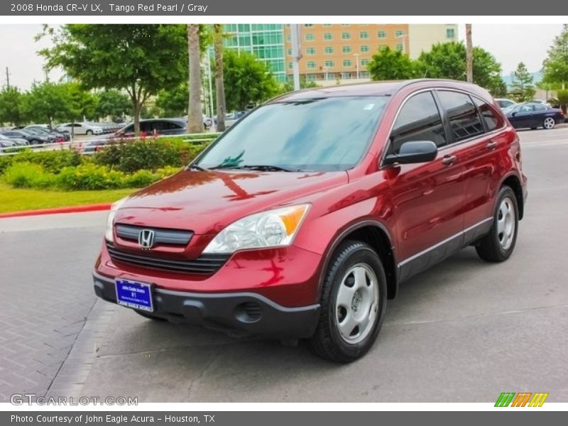 Tango Red Pearl / Gray 2008 Honda CR-V LX