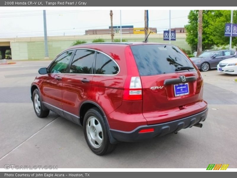 Tango Red Pearl / Gray 2008 Honda CR-V LX