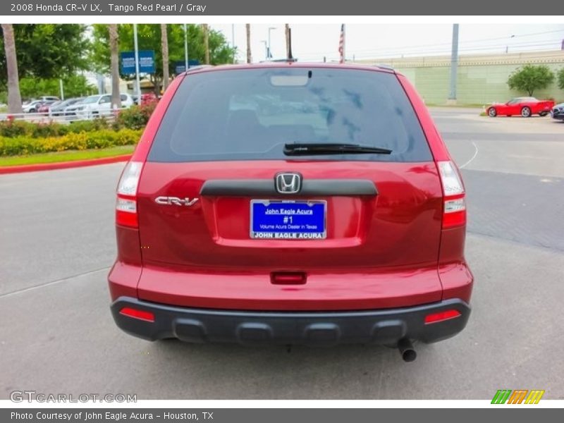 Tango Red Pearl / Gray 2008 Honda CR-V LX