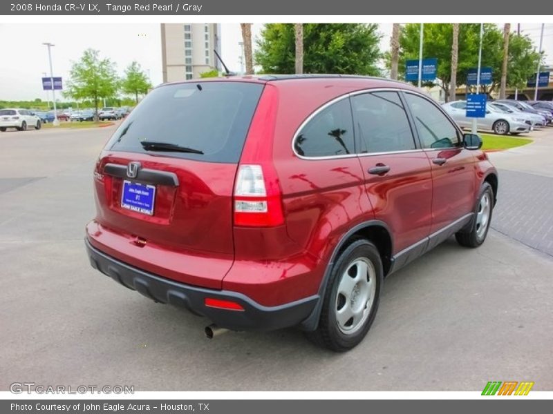 Tango Red Pearl / Gray 2008 Honda CR-V LX