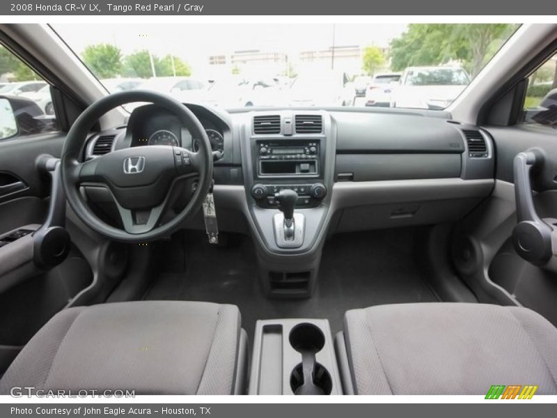 Tango Red Pearl / Gray 2008 Honda CR-V LX