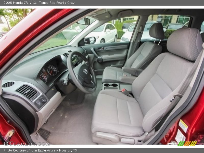 Tango Red Pearl / Gray 2008 Honda CR-V LX