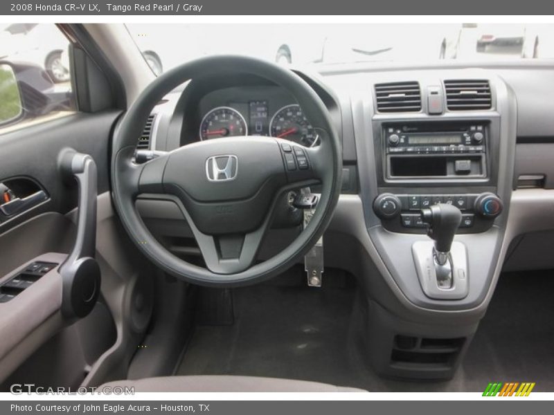 Tango Red Pearl / Gray 2008 Honda CR-V LX