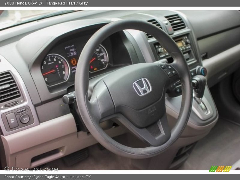 Tango Red Pearl / Gray 2008 Honda CR-V LX