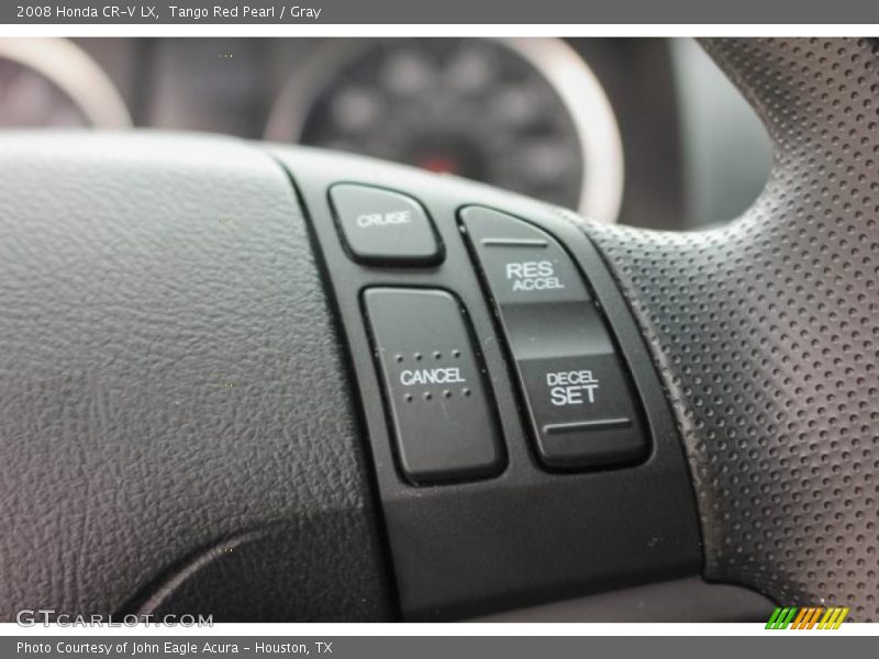 Tango Red Pearl / Gray 2008 Honda CR-V LX