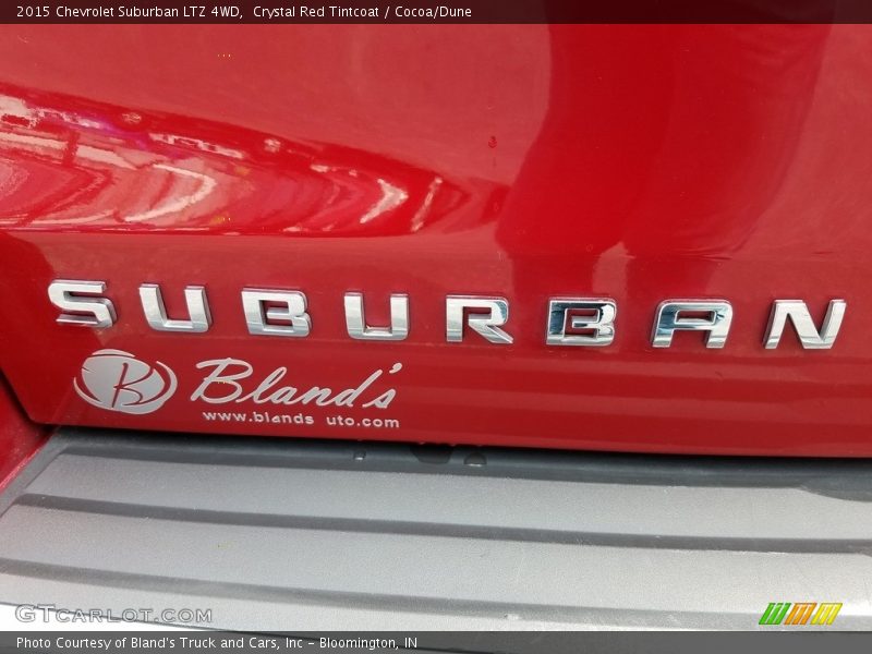 Crystal Red Tintcoat / Cocoa/Dune 2015 Chevrolet Suburban LTZ 4WD