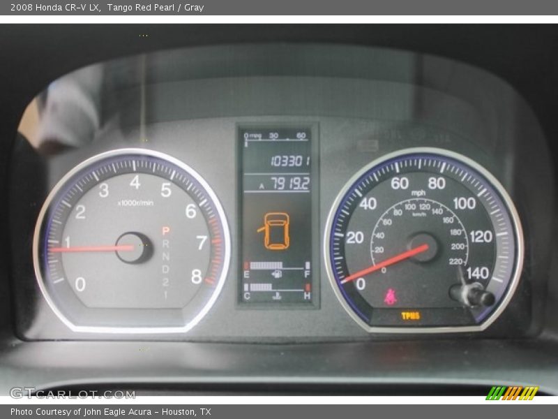 Tango Red Pearl / Gray 2008 Honda CR-V LX