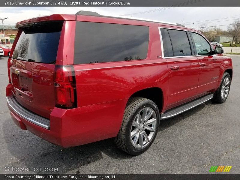 Crystal Red Tintcoat / Cocoa/Dune 2015 Chevrolet Suburban LTZ 4WD