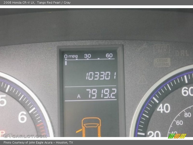 Tango Red Pearl / Gray 2008 Honda CR-V LX