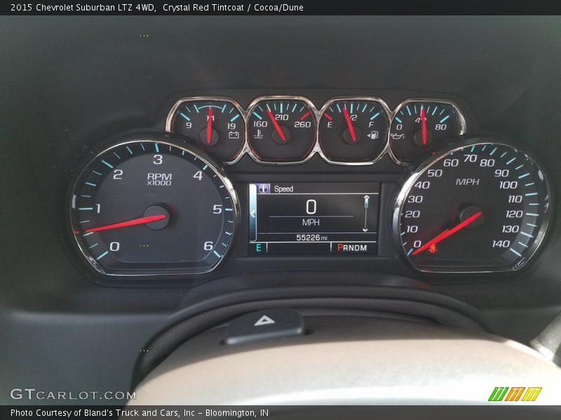 Crystal Red Tintcoat / Cocoa/Dune 2015 Chevrolet Suburban LTZ 4WD