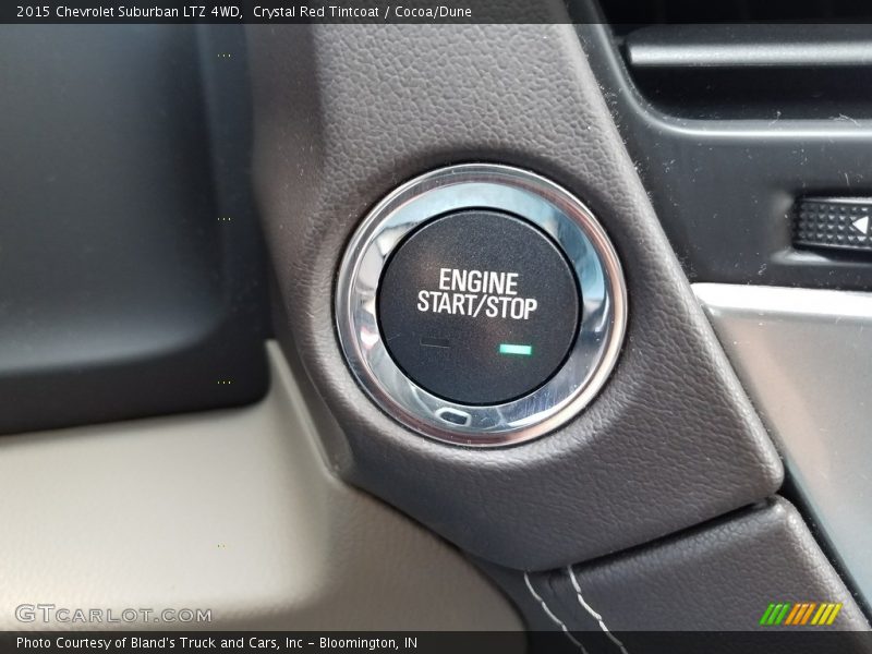 Crystal Red Tintcoat / Cocoa/Dune 2015 Chevrolet Suburban LTZ 4WD