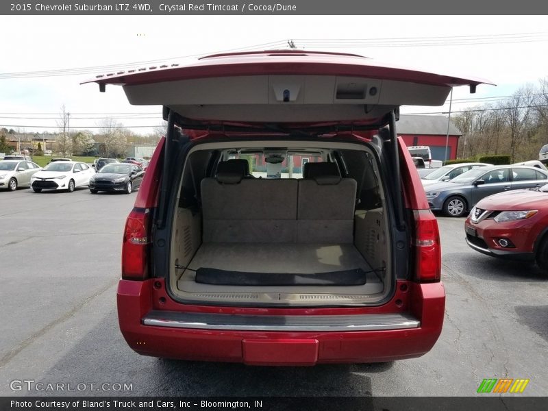 Crystal Red Tintcoat / Cocoa/Dune 2015 Chevrolet Suburban LTZ 4WD