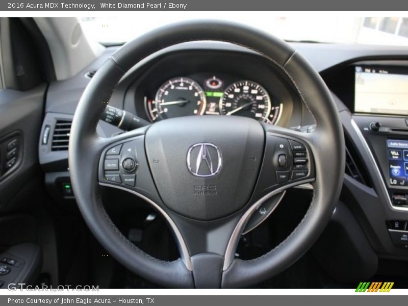 White Diamond Pearl / Ebony 2016 Acura MDX Technology