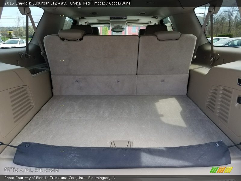 Crystal Red Tintcoat / Cocoa/Dune 2015 Chevrolet Suburban LTZ 4WD