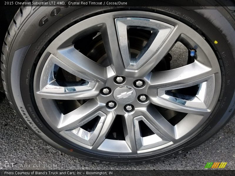 Crystal Red Tintcoat / Cocoa/Dune 2015 Chevrolet Suburban LTZ 4WD