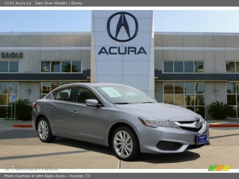 Slate Silver Metallic / Ebony 2016 Acura ILX