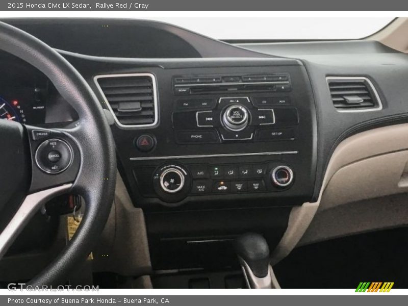 Rallye Red / Gray 2015 Honda Civic LX Sedan
