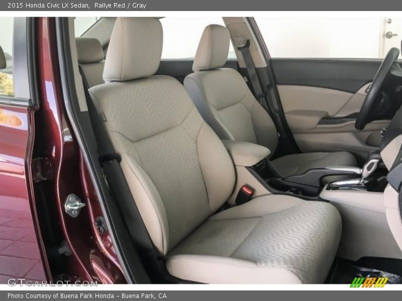 Rallye Red / Gray 2015 Honda Civic LX Sedan