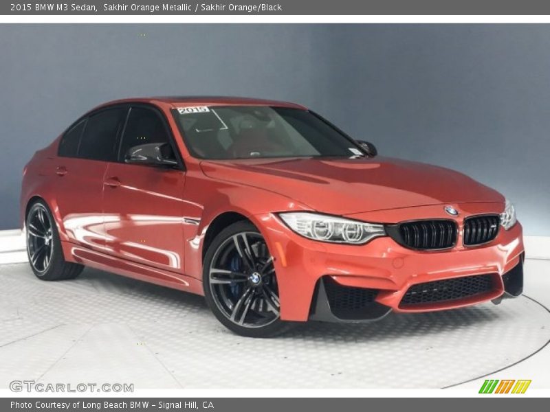 Sakhir Orange Metallic / Sakhir Orange/Black 2015 BMW M3 Sedan