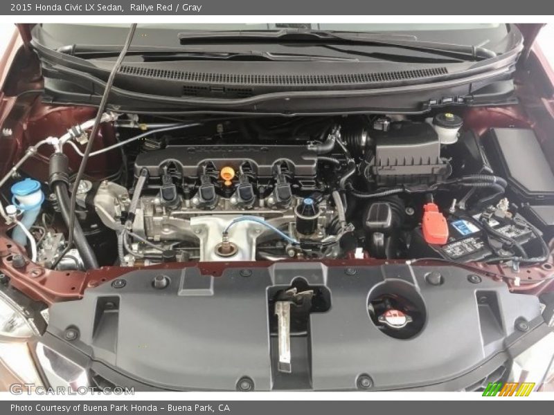 Rallye Red / Gray 2015 Honda Civic LX Sedan