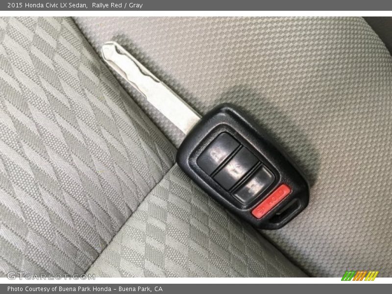 Rallye Red / Gray 2015 Honda Civic LX Sedan