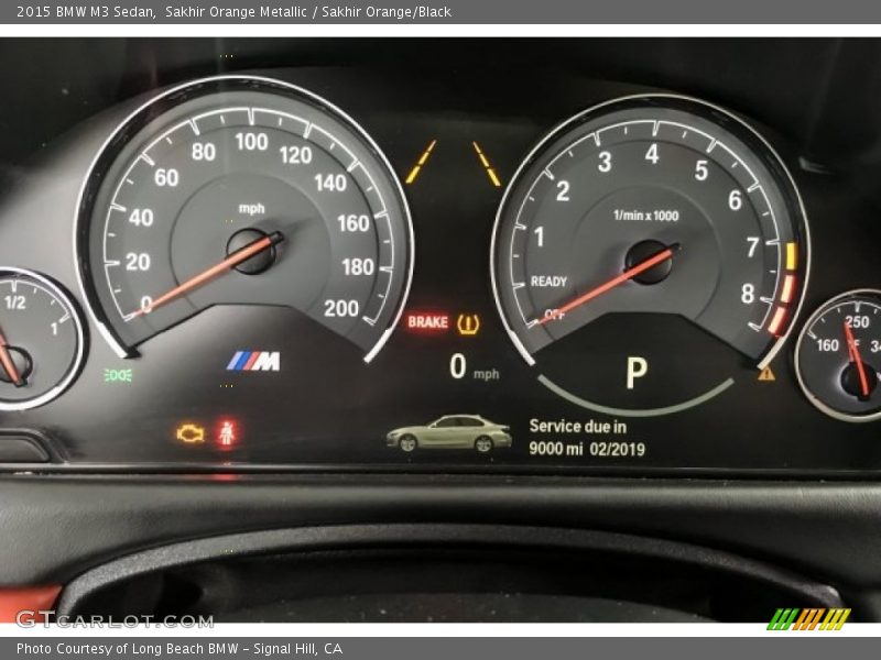 Sakhir Orange Metallic / Sakhir Orange/Black 2015 BMW M3 Sedan