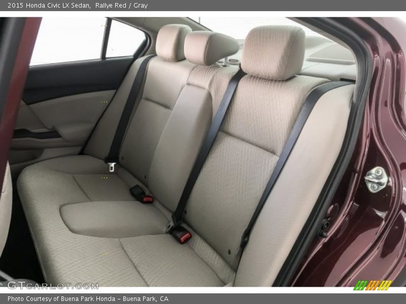 Rallye Red / Gray 2015 Honda Civic LX Sedan