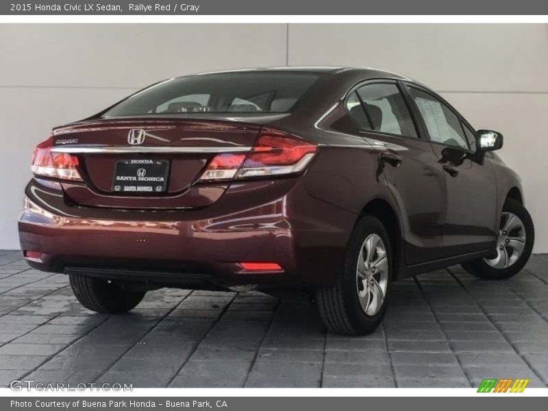 Rallye Red / Gray 2015 Honda Civic LX Sedan