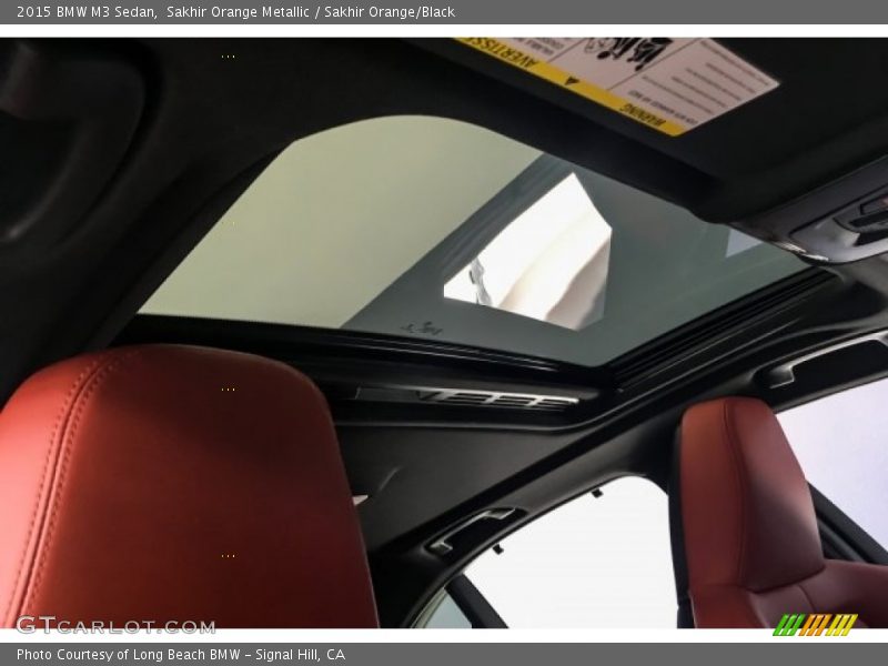 Sakhir Orange Metallic / Sakhir Orange/Black 2015 BMW M3 Sedan