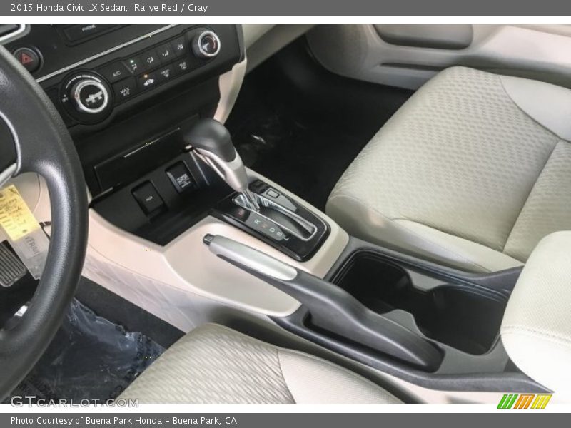 Rallye Red / Gray 2015 Honda Civic LX Sedan