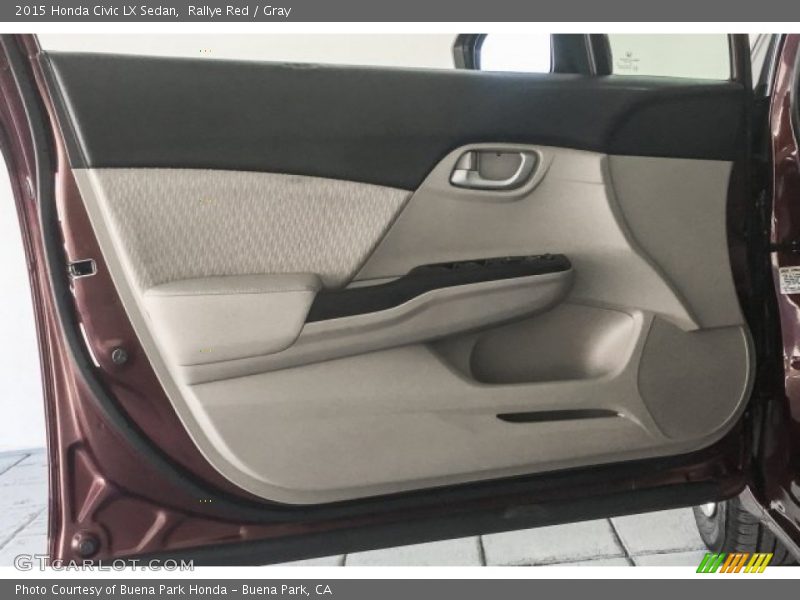 Rallye Red / Gray 2015 Honda Civic LX Sedan