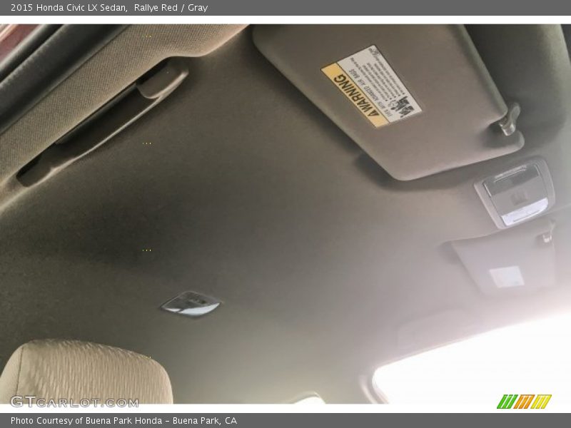 Rallye Red / Gray 2015 Honda Civic LX Sedan
