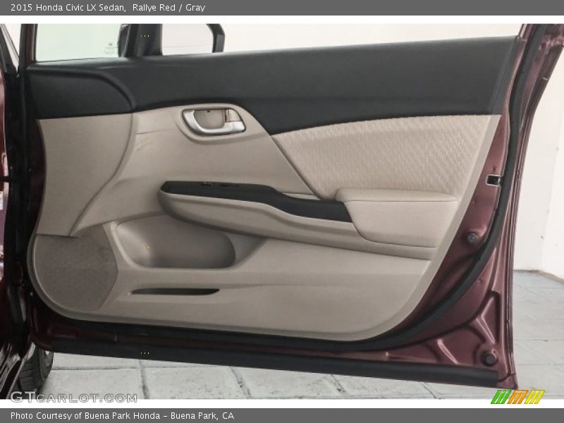 Rallye Red / Gray 2015 Honda Civic LX Sedan