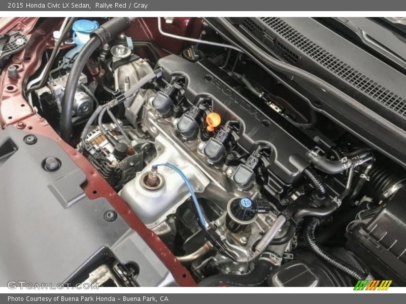 Rallye Red / Gray 2015 Honda Civic LX Sedan